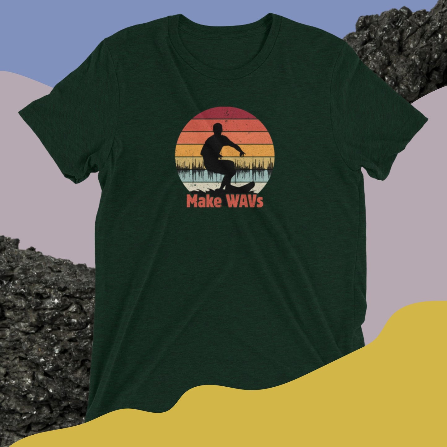 Surfing WAVs Tri-Blend T-Shirt
