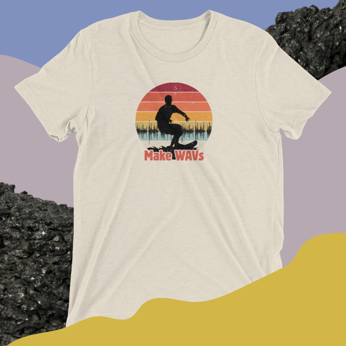 Surfing WAVs Tri-Blend T-Shirt