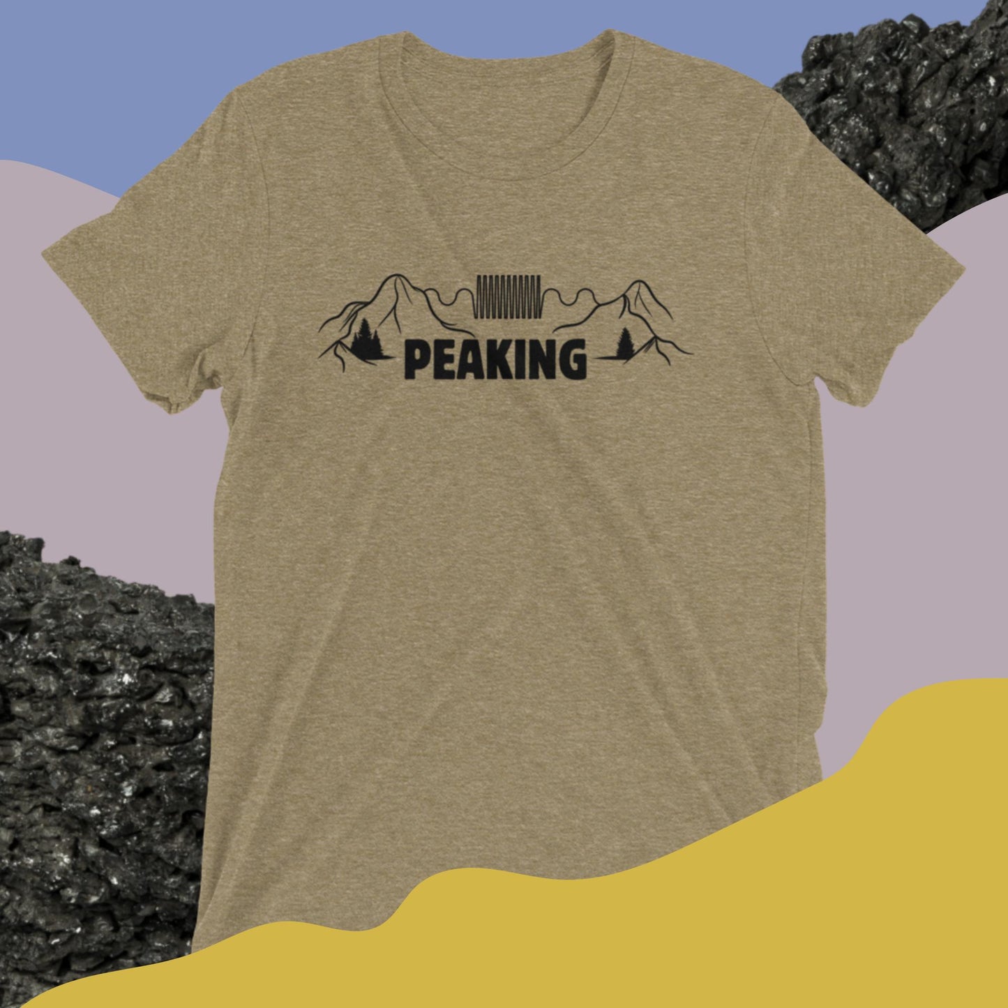 "Peaking" Pun Tri-Blend T-Shirt