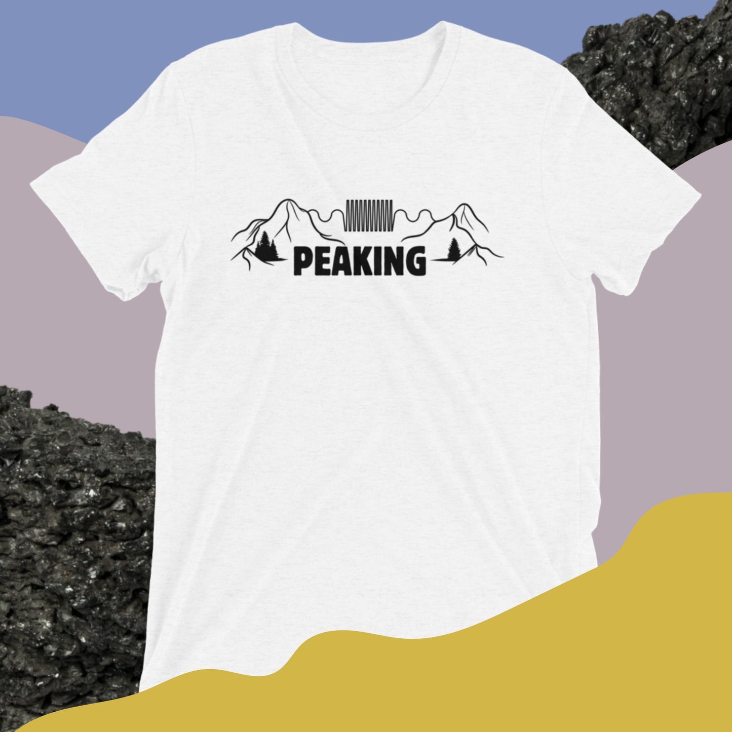 "Peaking" Pun Tri-Blend T-Shirt
