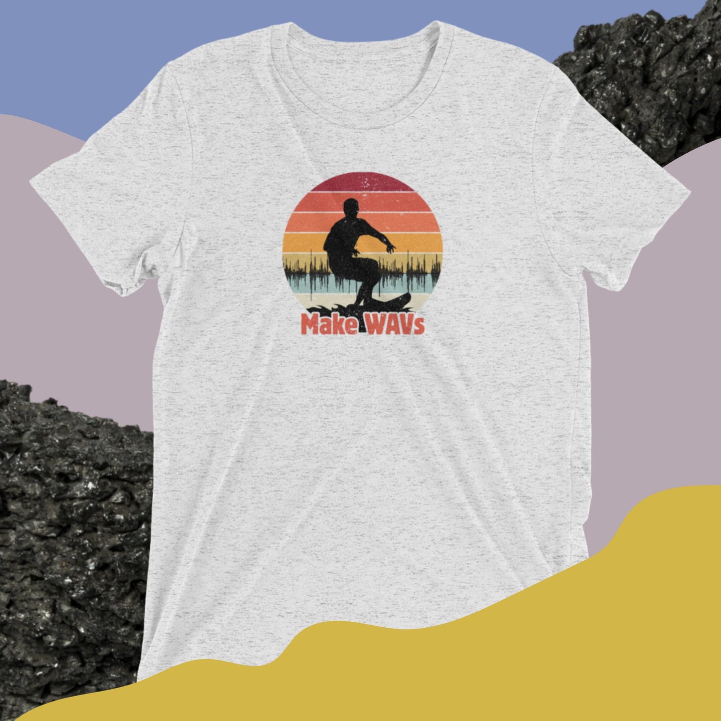 Surfing WAVs Tri-Blend T-Shirt