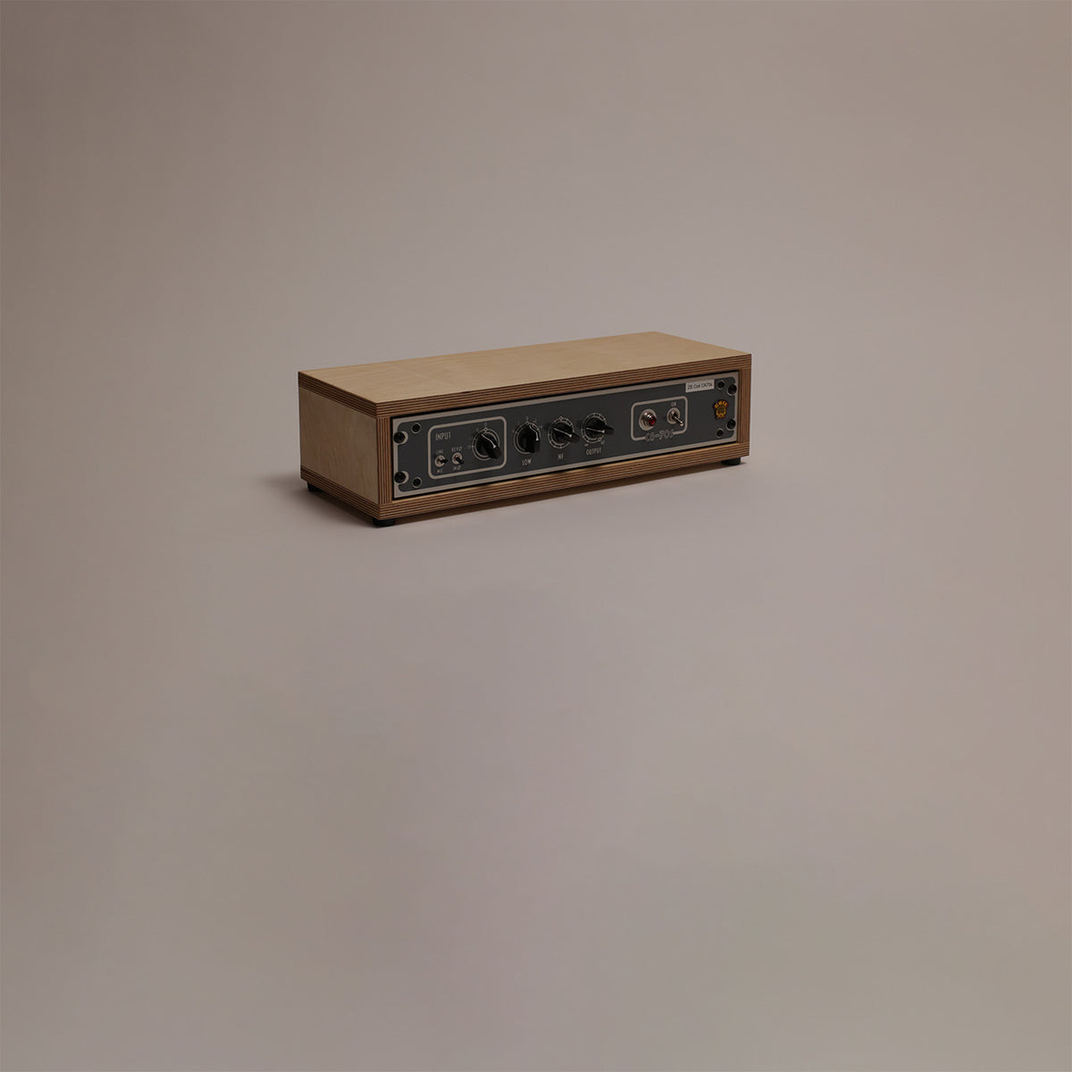 In-stock 2U studio rack, 16 inch deep, Natural