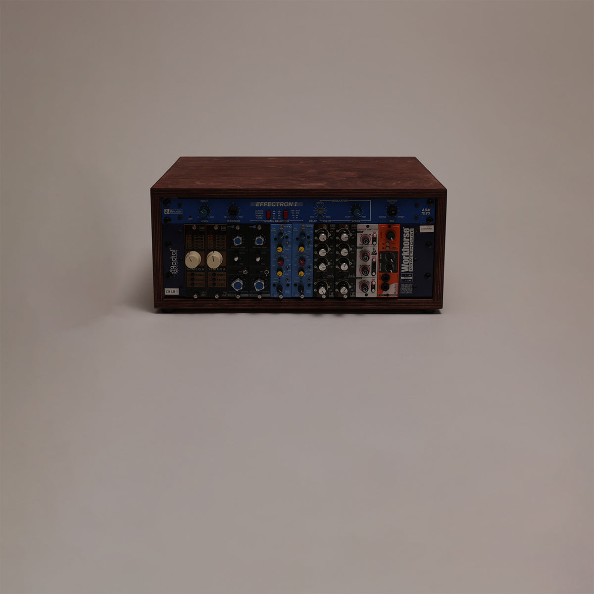 In-stock 3U studio rack, 12 inch deep, Caramel