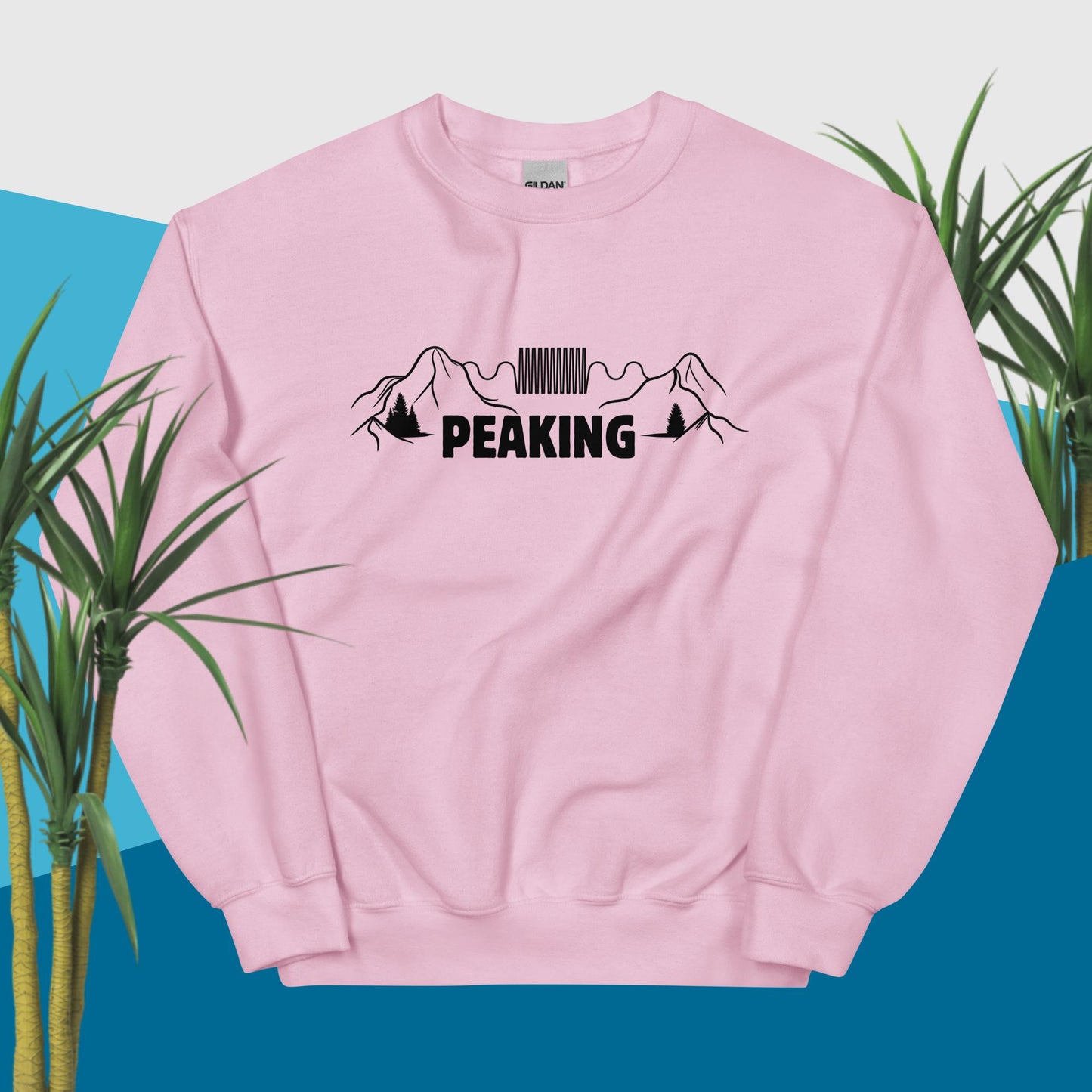 "Peaking" Pun Crew Neck Sweatshirt