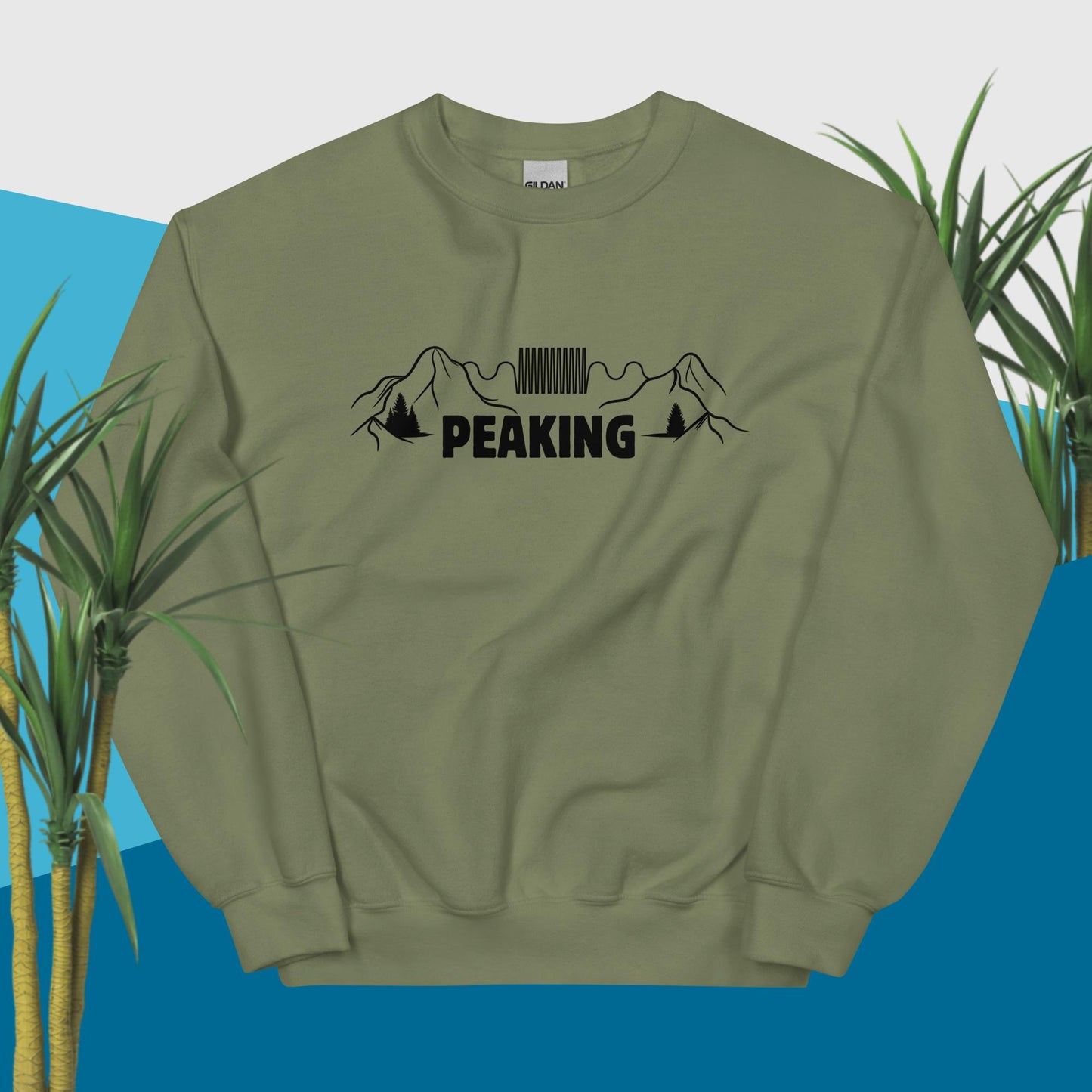 "Peaking" Pun Crew Neck Sweatshirt