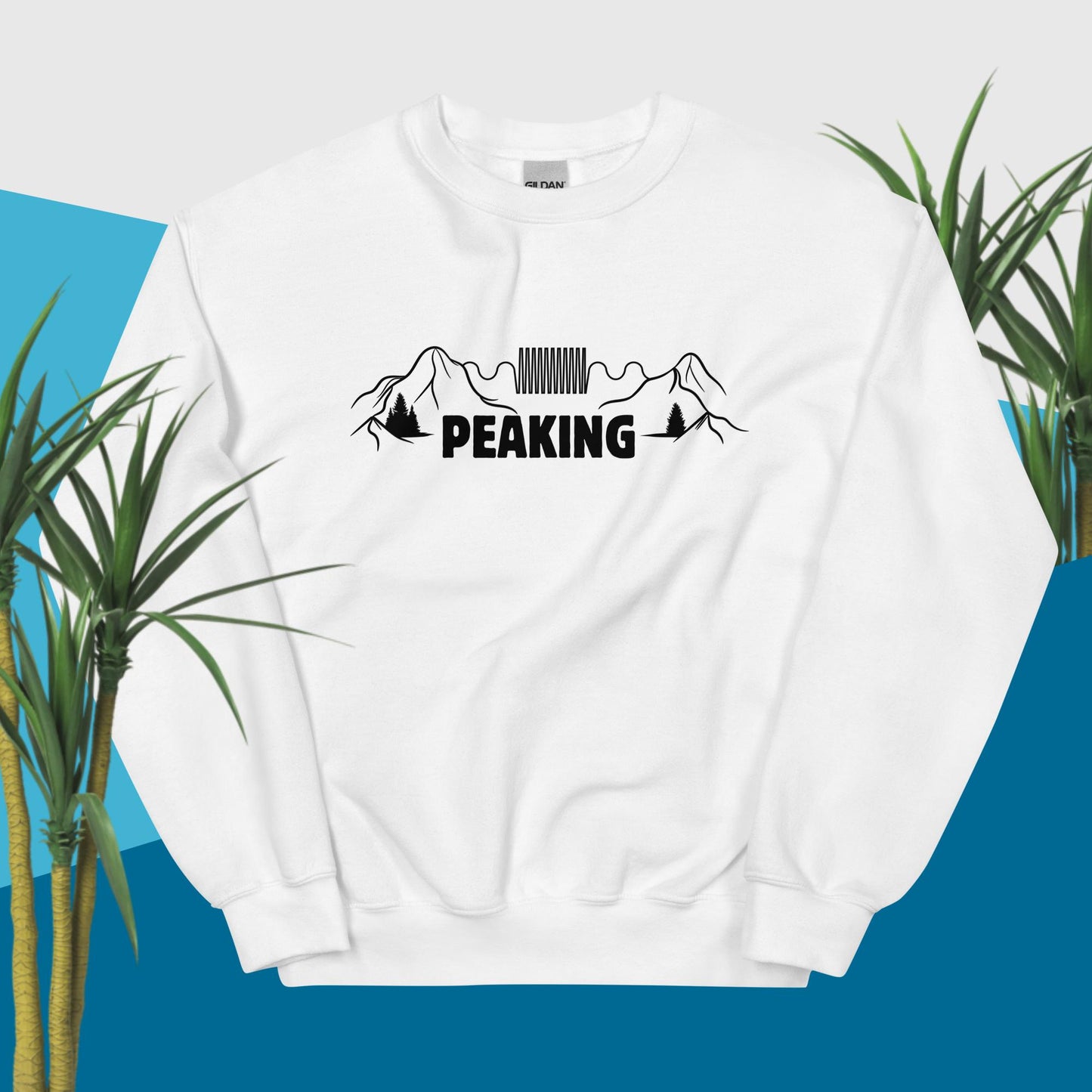 "Peaking" Pun Crew Neck Sweatshirt