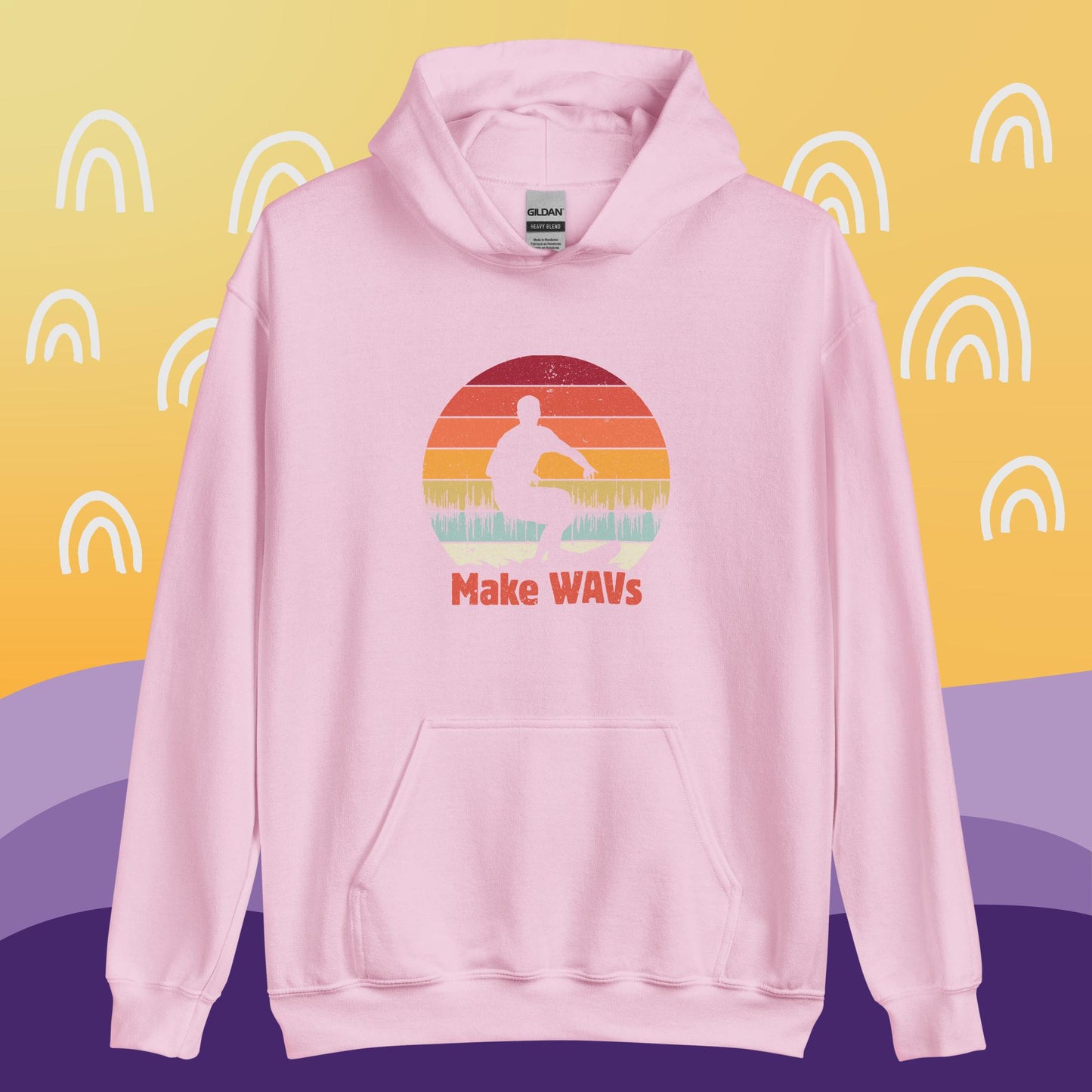 Surfing WAVs Heavyweight Hoodie