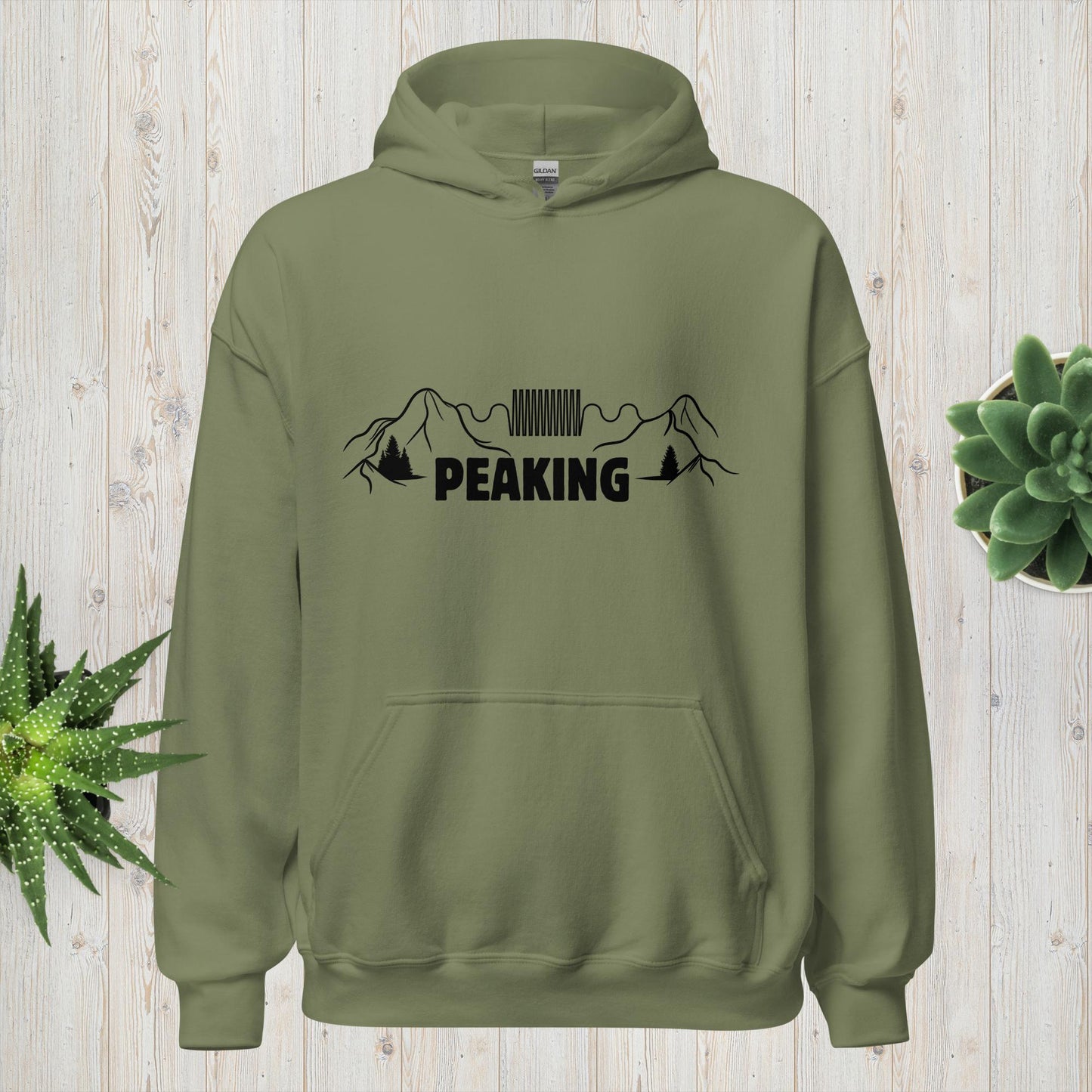 "Peaking" Pun Heavyweight Hoodie