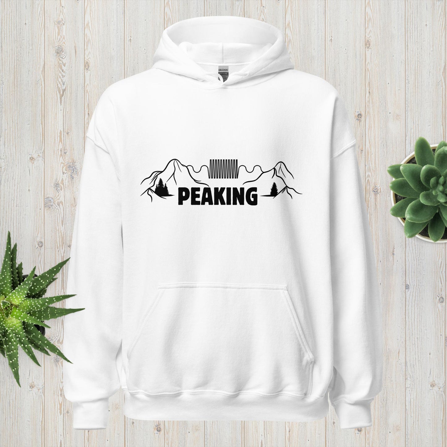 "Peaking" Pun Heavyweight Hoodie