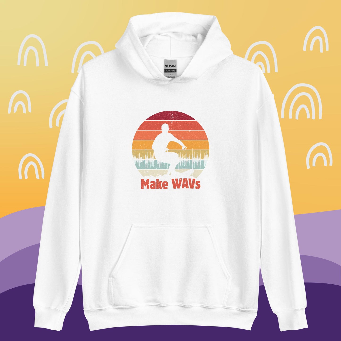 Surfing WAVs Heavyweight Hoodie