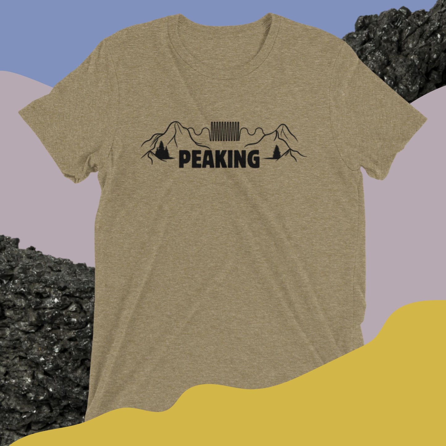 "Peaking" Pun Tri-Blend T-Shirt